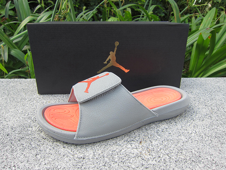 Air Jordan Hydro 6 Sandals Grey Orange